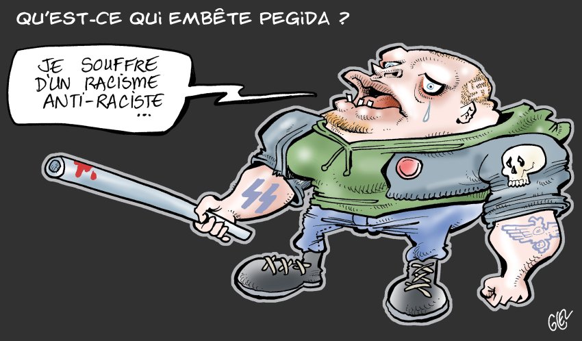 Anti-Pegida-Karikatur