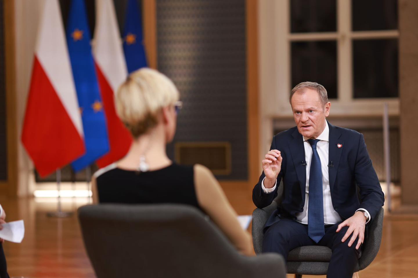 Premier Donald Tusk w wywiadzie dla TVP, TVN i Polsatu